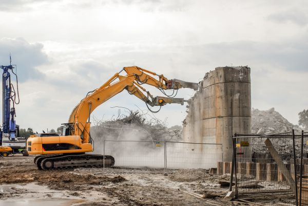 Silo Demolition in Powell