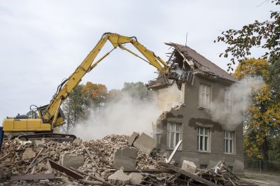 Demolition Machinery in Action